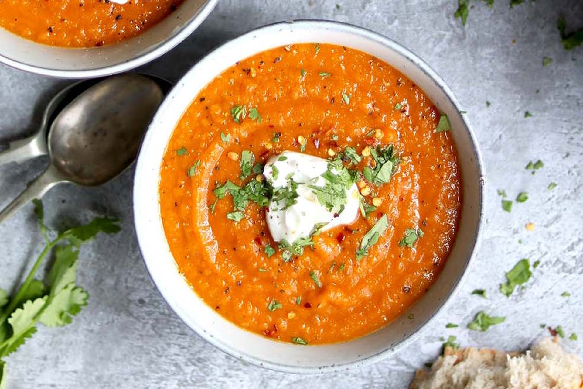 Spiced Carrot and Lentil Soup