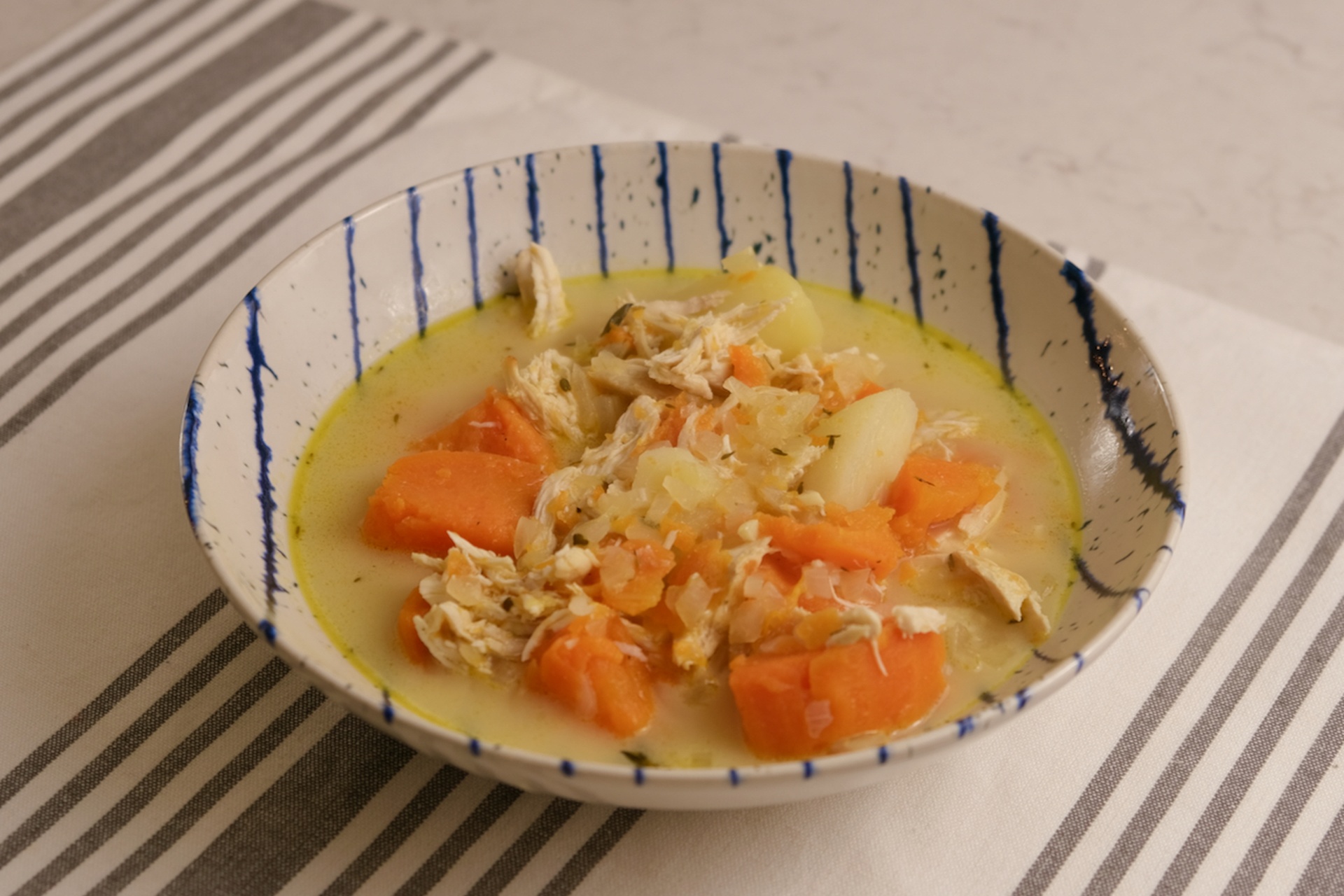 Chicken & Lemon Sweet Potato Casserole
